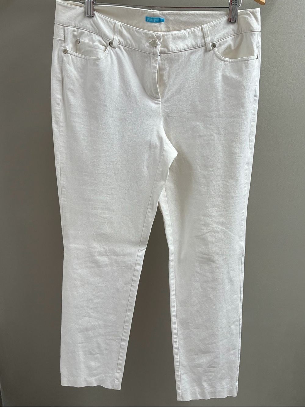 J McLaughlin |  Women’s White Stretch Skinny Jeans | size 12